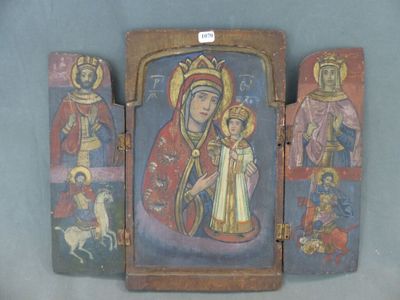une image représentant un tableau de la Vierge Marie et de l'Enfant Jésus