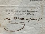 a letter written on a piece of paper with writing on it