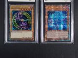 two cards are in a plastic case on a black surface