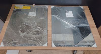 Lot de 2 miroirs , dimensions: 65x50cm - retour transport (à…
