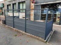 12 claustras en aluminium laqué gris et et panneaux de verre… (photo 4)