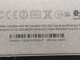 a close up of the back of a cell phone with a barcode on it