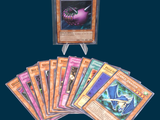 a picture of a collection of pokemon cards on a blue background