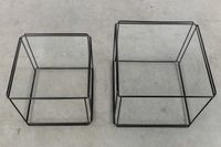 Max Sauze (1933), deux tables d’appoint « Isocele », métal e… (photo 5)