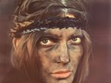an image of a woman with makeup and a headband