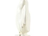 sculpture of a white bird on a white background