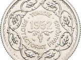 a close up of a coin on a white background