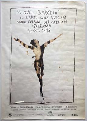 une image représentant une affiche sur laquelle figure le dessin d'un homme