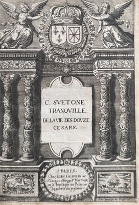SUÉTONE. De la vie des douze Césars. Paris, Jean Gesselin, 1…