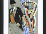 painting of a man and a woman dressed in formal attire