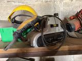 a table with a bunch of tools on top of it