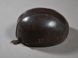 a helmet that is sitting on a table