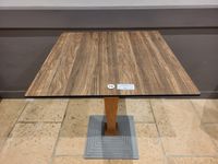 14 tables de bistrot plateau carée contemporain, piètment ar…