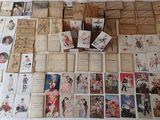 a lot of cards on the floor with pictures on them