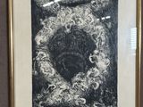 an image of a black and white drawing of a heart