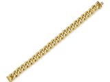 un bracelet en or jaune à maillons de type « curb »