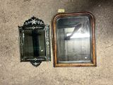 two mirrors on the floor next to each other