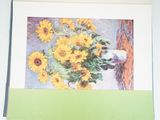 a picture of a picture of sunflowers in a vase