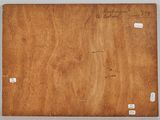 an old piece of wood with writing on it