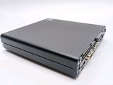 an image of a black laptop computer on a white surface