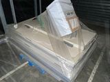 a lot of boxes that are sitting on a pallet
