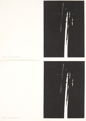 André Marfaing (1925-1987) 2 Cartes de voeux de l'Atelier De…