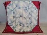 an image of a square piece of fabric on a table