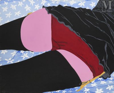 un tableau représentant une femme allongée sur un lit