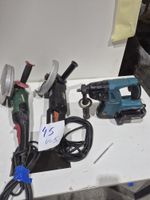 Lot de 3 outils électroportatifs comprenant une meuleuse d’a…