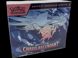 a box of pokemon cards on a black background