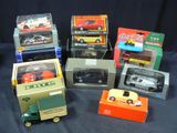 a lot of toy cars and trucks that are on display