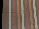 an image of a brown and red striped towel with a red stripe