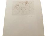 a drawing of a man and a woman sitting on a couch