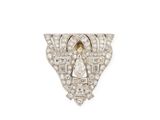 an art deco diamond broochle