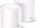 two white wireless devices sitting next to each other on a white surface