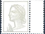 an image of a stamp with a drawing of a woman ' s face