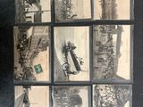 plusieurs vieilles photos en noir et blanc représentant un homme sur un skateboard