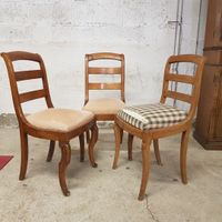 Paire de chaises, pieds antérieurs en jarret - Epoque Restau… (photo 2)