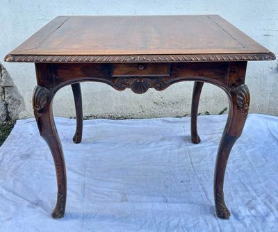 145 / CHB / Table à jeux de forme carrée à 4 tiroirs en…