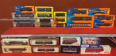 Ensemble locomotive et wagons London Street Tube HO - Photo 1