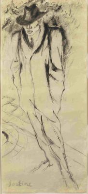 CHAÏM SOUTINE (1894–1943) Standing Figure in a Hat