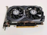 a close up of a video card with two fans on it