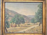 une image représentant un tableau représentant un paysage rural avec des arbres