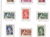 an image of a picture of a collection of stamps on a table