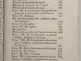 a book open to a list of items on the table