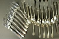 Lot d'argenterie comprenant : douze fourchettes et douze cou… (photo 2)