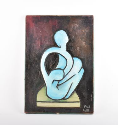 une peinture représentant une femme tenant un bébé dans ses bras