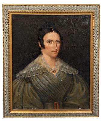 École du XIXe siècle Portrait présumé de Virginie Gaupillas. - Photo 1