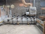 a machine that is sitting inside of a building