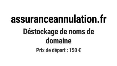 Nom de domaine assuranceannulation.